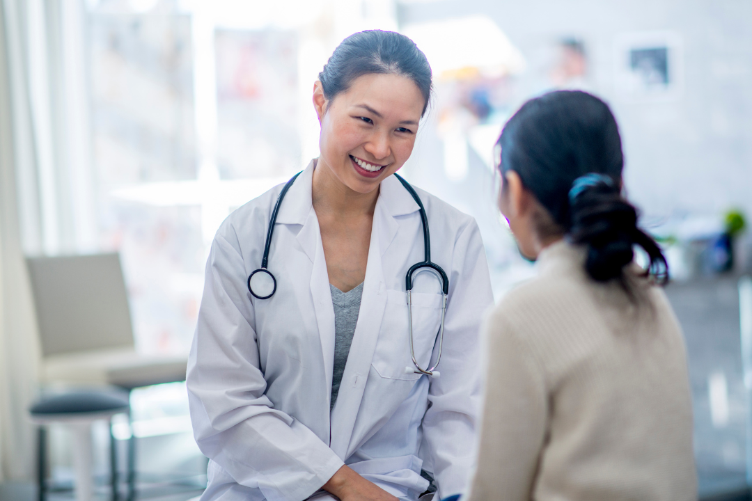 Doctor Referring patient to The Information Center